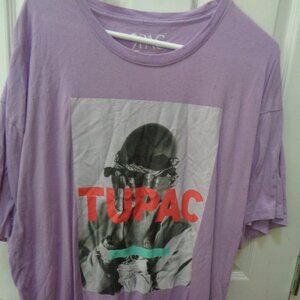 2Pac Tupac Purple T-Shirt Men's XXL